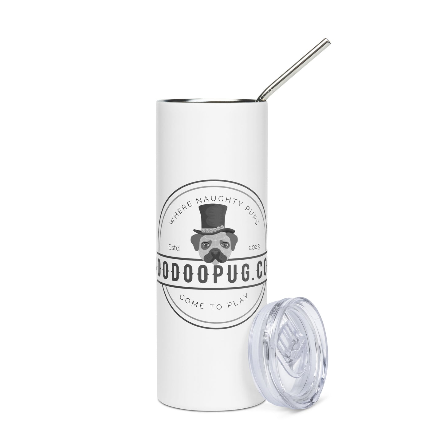 VoodooPug.com Stainless Steel Tumbler