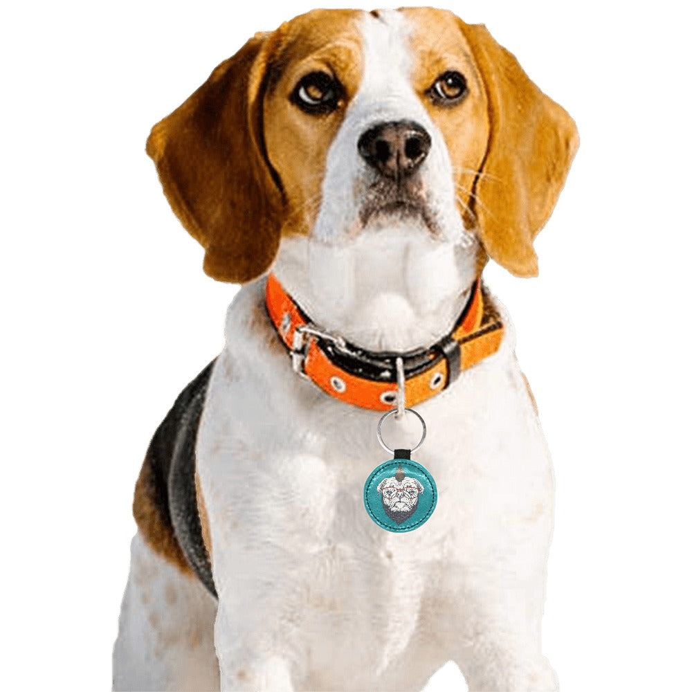 Voodoo Pug Round Pet ID Tag