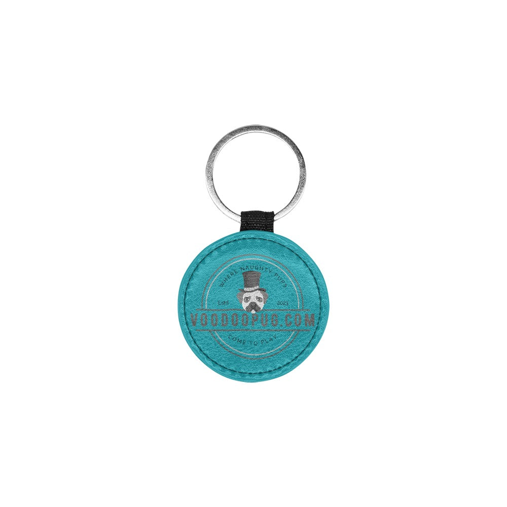 Voodoo Pug Round Pet ID Tag