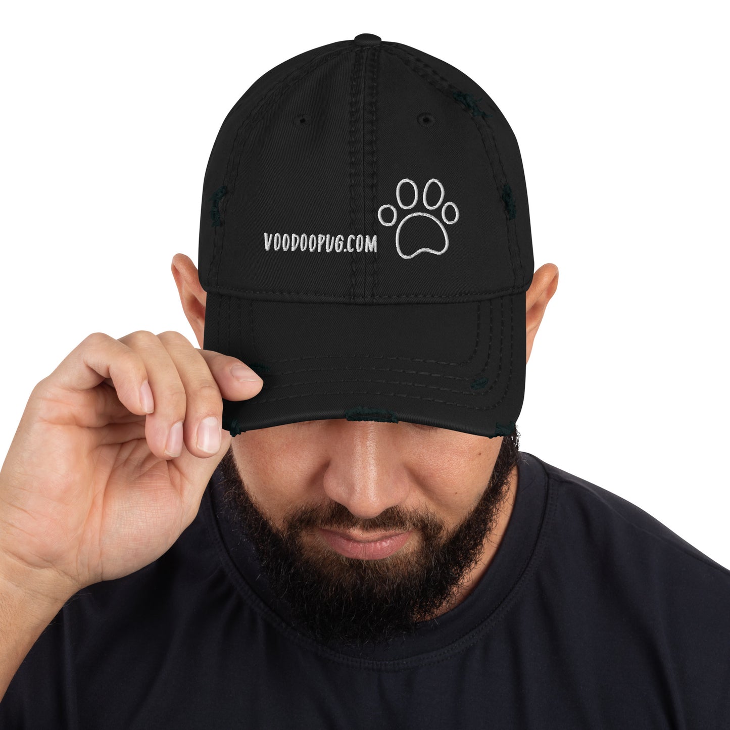 VoodooPug.com Distressed Hat