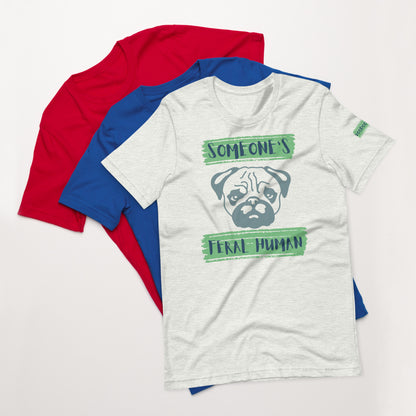 Pug's Unisex t-shirt - Green