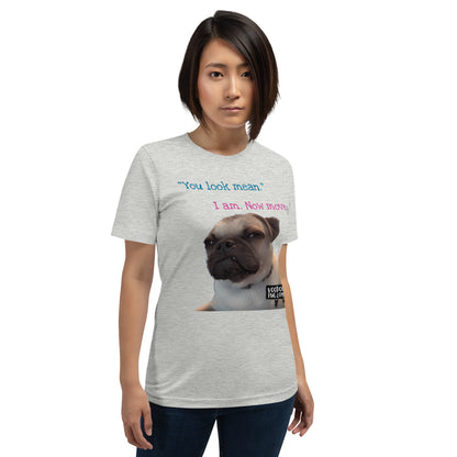 "Mean Pug" Unisex t-shirt