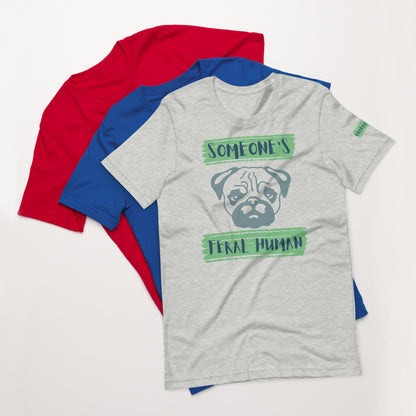 Pug's Unisex t-shirt - Green