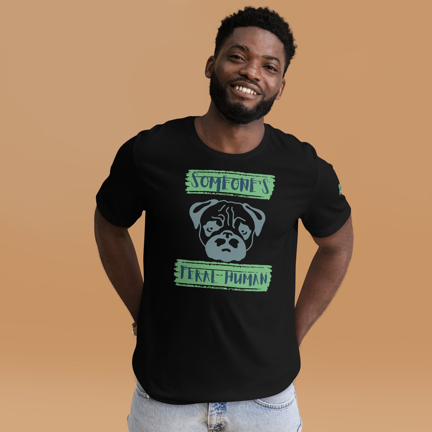 Pug's Unisex t-shirt - Green