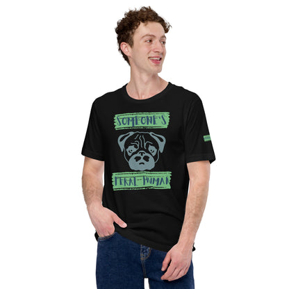 Pug's Unisex t-shirt - Green