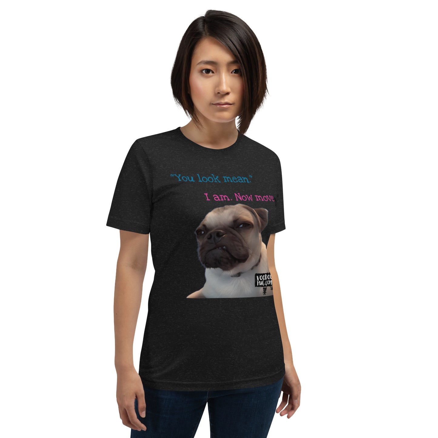 "Mean Pug" Unisex t-shirt