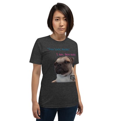 "Mean Pug" Unisex t-shirt