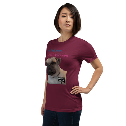 "Mean Pug" Unisex t-shirt