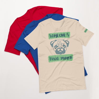 Pug's Unisex t-shirt - Green