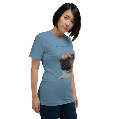 "Mean Pug" Unisex t-shirt